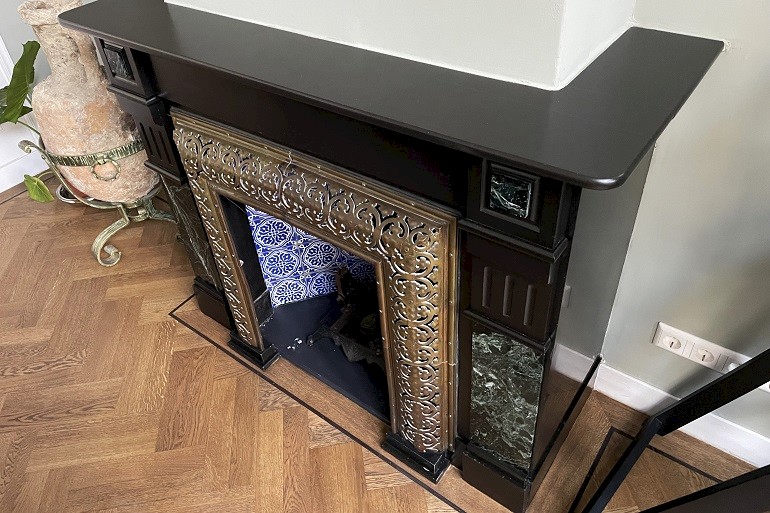 Noir de Mazy schouw polijsten met de hand